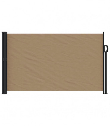 vidaXL Retractable Side Awning Taupe 120x600 cm