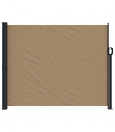 vidaXL Retractable Side Awning Taupe 160x600 cm