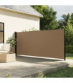 vidaXL Retractable Side Awning Taupe 180x600 cm