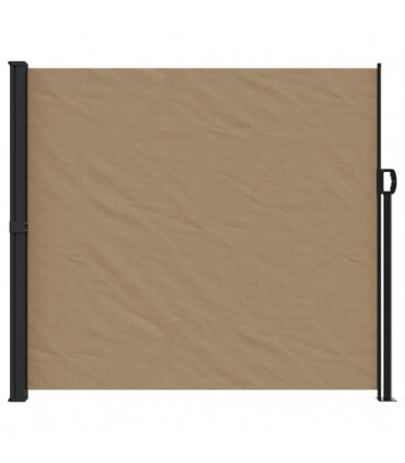 vidaXL Retractable Side Awning Taupe 180x600 cm