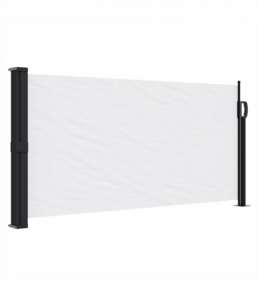 vidaXL Retractable Side Awning White 100x500 cm