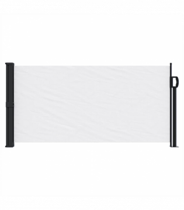 vidaXL Retractable Side Awning White 100x500 cm