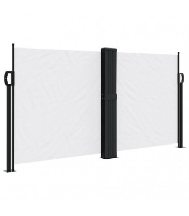 vidaXL Retractable Side Awning White 120x1000 cm