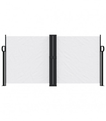 vidaXL Retractable Side Awning White 120x1000 cm