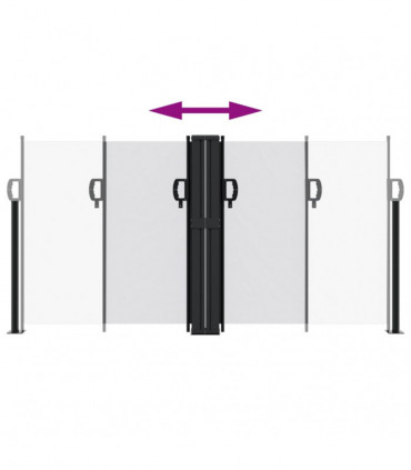 vidaXL Retractable Side Awning White 120x1000 cm