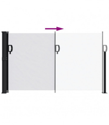 vidaXL Retractable Side Awning White 120x300 cm