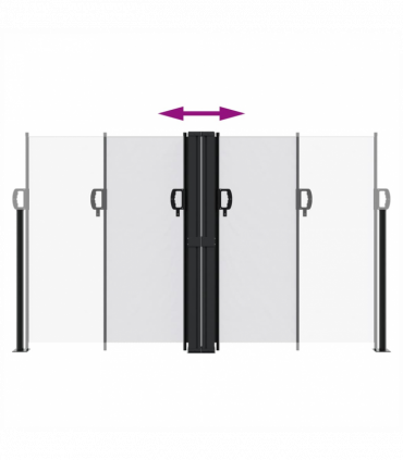 vidaXL Retractable Side Awning White 140x1000 cm