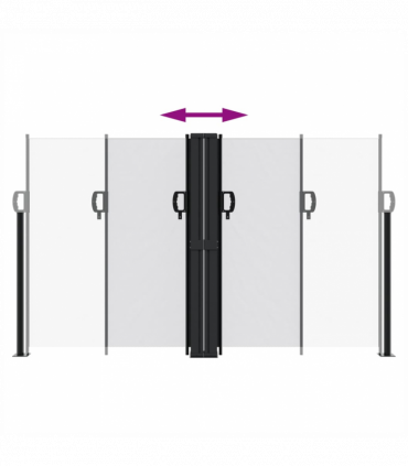 vidaXL Retractable Side Awning White 140x600 cm