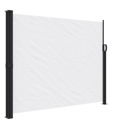vidaXL Retractable Side Awning White 160x300 cm