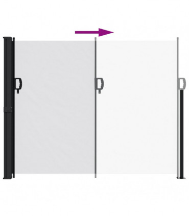 vidaXL Retractable Side Awning White 160x500 cm