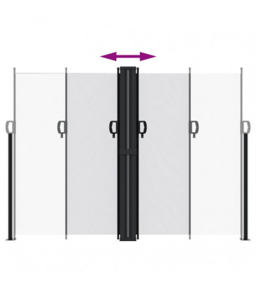 vidaXL Retractable Side Awning White 180x1200 cm