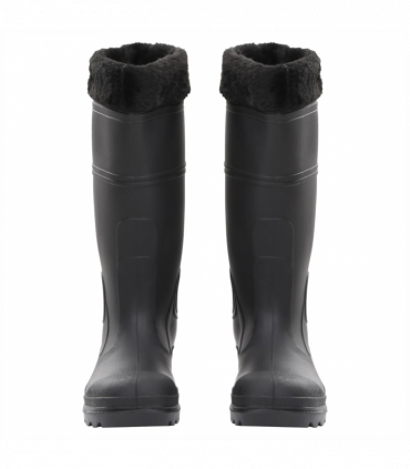 vidaXL Rian Boots with Removable Socks Black Size 38 PVC