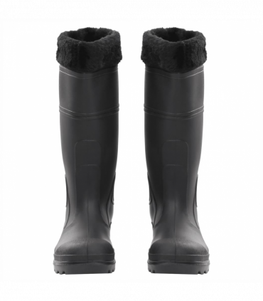 vidaXL Rian Boots with Removable Socks Black Size 39 PVC