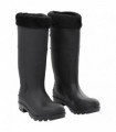 vidaXL Rian Boots with Removable Socks Black Size 40 PVC