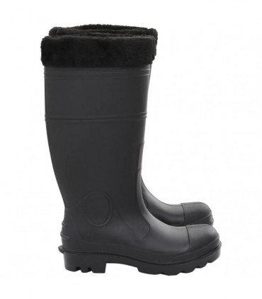 vidaXL Rian Boots with Removable Socks Black Size 40 PVC