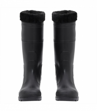 vidaXL Rian Boots with Removable Socks Black Size 41 PVC