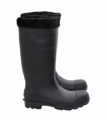 vidaXL Rian Boots with Removable Socks Black Size 41 PVC