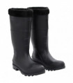 vidaXL Rian Boots with Removable Socks Black Size 42 PVC