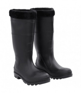 vidaXL Rian Boots with Removable Socks Black Size 43 PVC