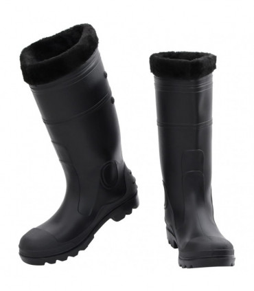 vidaXL Rian Boots with Removable Socks Black Size 43 PVC