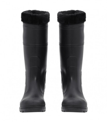vidaXL Rian Boots with Removable Socks Black Size 43 PVC