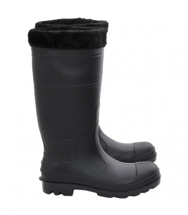 vidaXL Rian Boots with Removable Socks Black Size 43 PVC