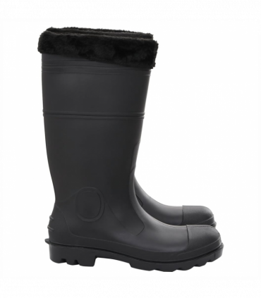 vidaXL Rian Boots with Removable Socks Black Size 44 PVC