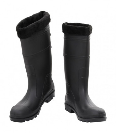 vidaXL Rian Boots with Removable Socks Black Size 46 PVC