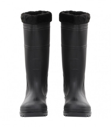 vidaXL Rian Boots with Removable Socks Black Size 46 PVC