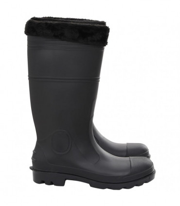 vidaXL Rian Boots with Removable Socks Black Size 46 PVC