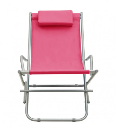vidaXL Rocking Chairs 2 pcs Steel Pink