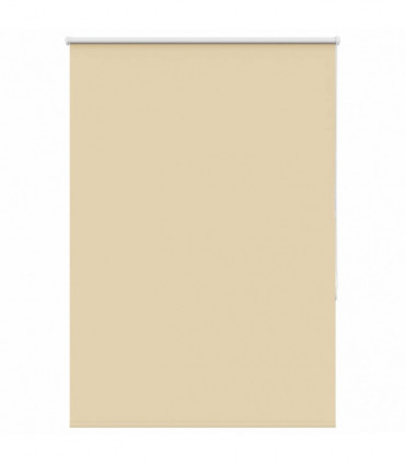 vidaXL Roller Blind Blackout Beige 100x150 cm Fabric Width 95.7 cm Polyester