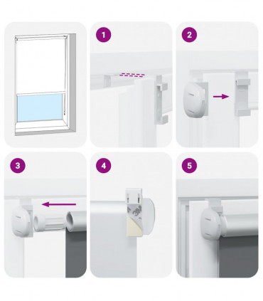 vidaXL Roller Blind Blackout Beige 100x150 cm Fabric Width 95.7 cm Polyester