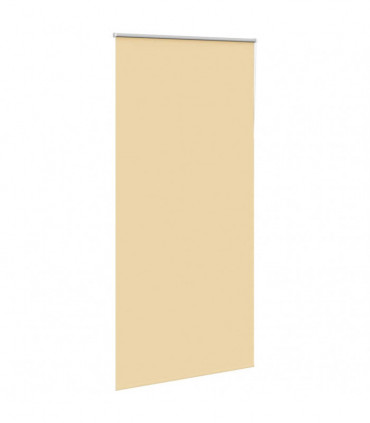 vidaXL Roller Blind Blackout Beige 100x210 cm Fabric Width 95.7 cm Polyester