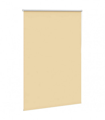 vidaXL Roller Blind Blackout Beige 105x150 cm Fabric Width 100.7 cm Polyester