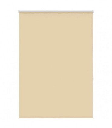 vidaXL Roller Blind Blackout Beige 115x150 cm Fabric Width 110.7 cm Polyester