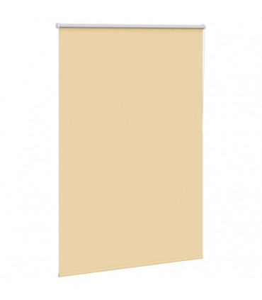 vidaXL Roller Blind Blackout Beige 115x150 cm Fabric Width 110.7 cm Polyester