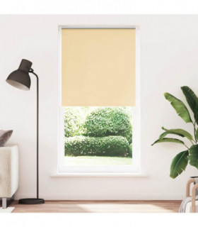 vidaXL Roller Blind Blackout Beige 115x230 cm Fabric Width 110.7 cm Polyester