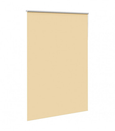 vidaXL Roller Blind Blackout Beige 150x210 cm Fabric Width 146.6 cm Polyester