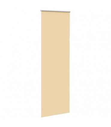 vidaXL Roller Blind Blackout Beige 65x210 cm Fabric Width 60.7 cm Polyester
