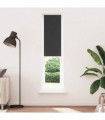 vidaXL Roller Blind Blackout Black 60x230 cm Fabric Width 55.7 cm Polyester