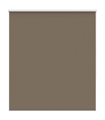 vidaXL Roller Blind Blackout Coffee 125x130 cm Fabric Width 121.6 cm Polyester