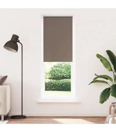 vidaXL Roller Blind Blackout Coffee 75x230 cm Fabric Width 70.7 cm Polyester