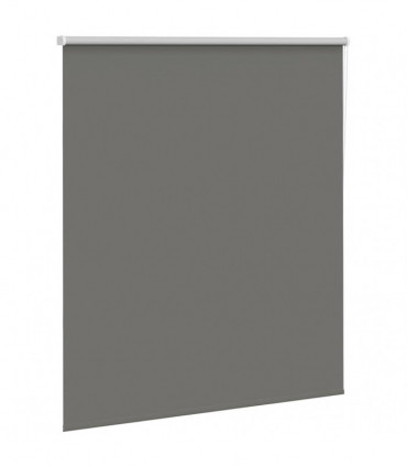 vidaXL Roller Blind Blackout Grey 120x150 cm Fabric Width 116.6 cm Polyester