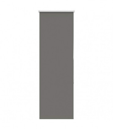 vidaXL Roller Blind Blackout Grey 50x150 cm Fabric Width 45.7 cm Polyester