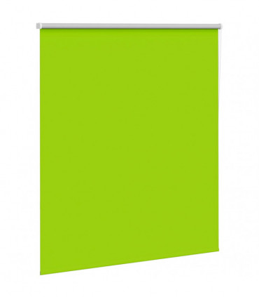 vidaXL Roller Blind Blackout Leaves Green 135x130 cm Fabric Width 131.6 cm Polyester