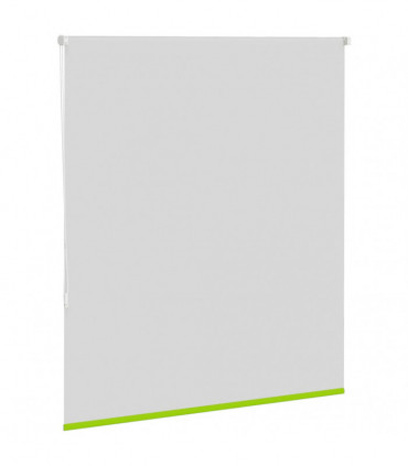 vidaXL Roller Blind Blackout Leaves Green 135x130 cm Fabric Width 131.6 cm Polyester