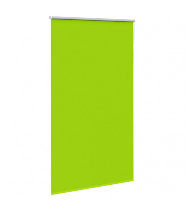 vidaXL Roller Blind Blackout Leaves Green 140x210 cm Fabric Width 136.6 cm Polyester