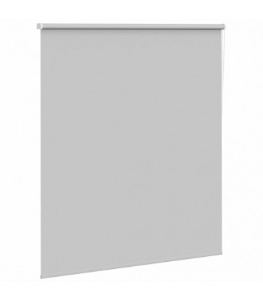 vidaXL Roller Blind Blackout Light Grey 130x175 cm Fabric Width 126.6 cm Polyester