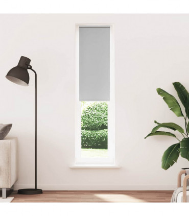 vidaXL Roller Blind Blackout Light Grey 60x230 cm Fabric Width 55.7 cm Polyester